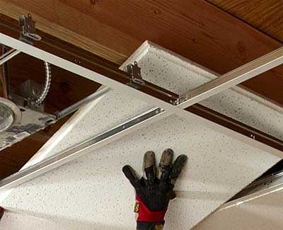 Ceiling Tile and T-bar Installation